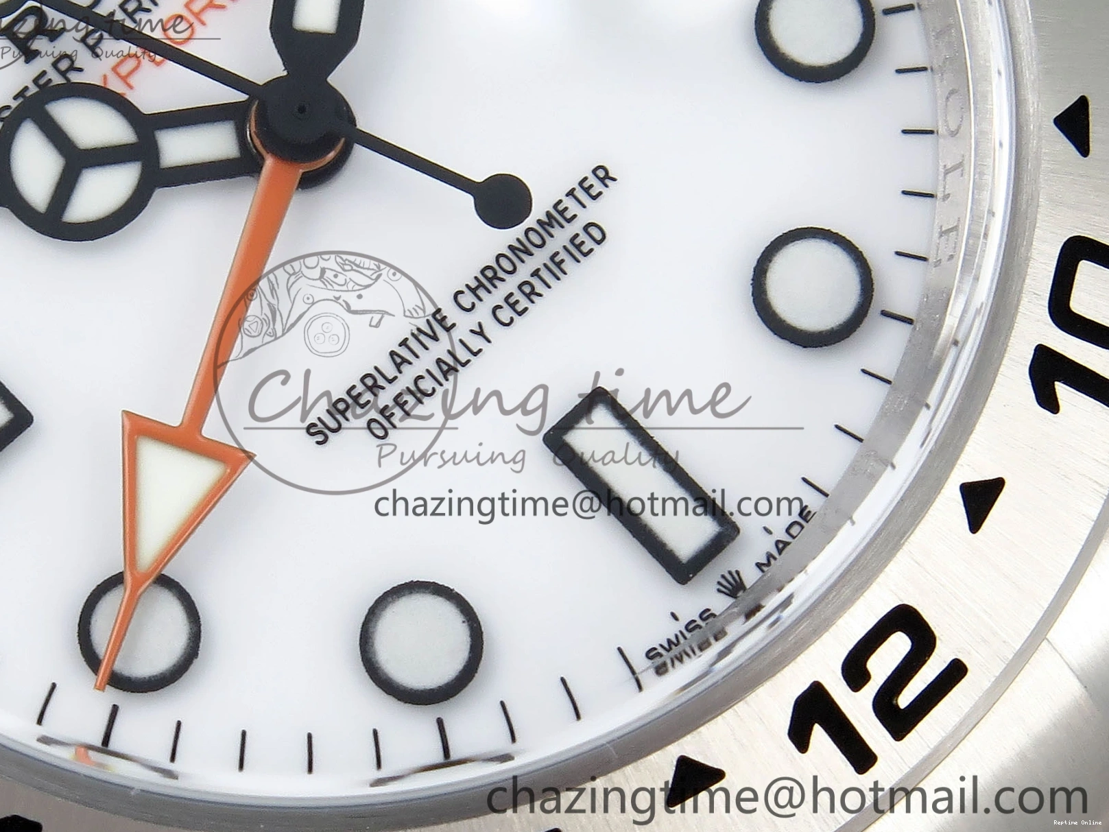 0507 Stylish Explorer II 42mm 226570 Black 904L SS C+F 1:1 Best Edition White Dial on Bracelet VR3285 CHS 1712